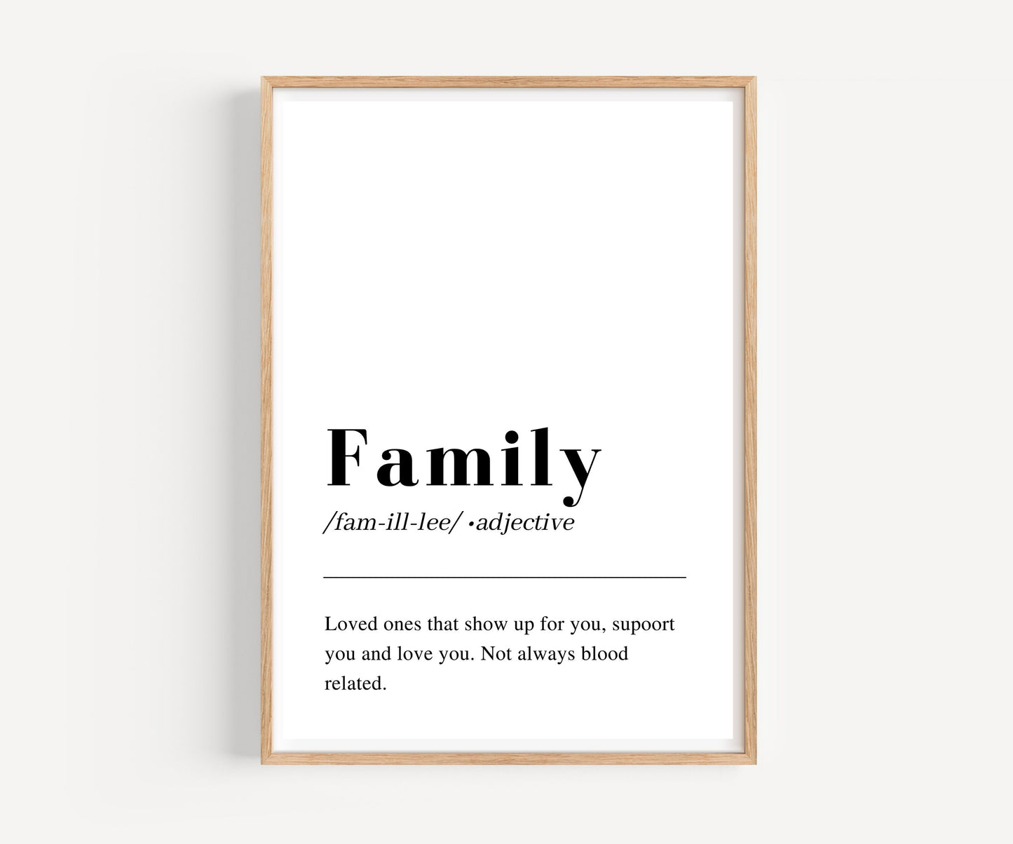 Family Definition print wall art, printable Wall Art, living room wall art, minimalist poster and print, home wall art, instant download