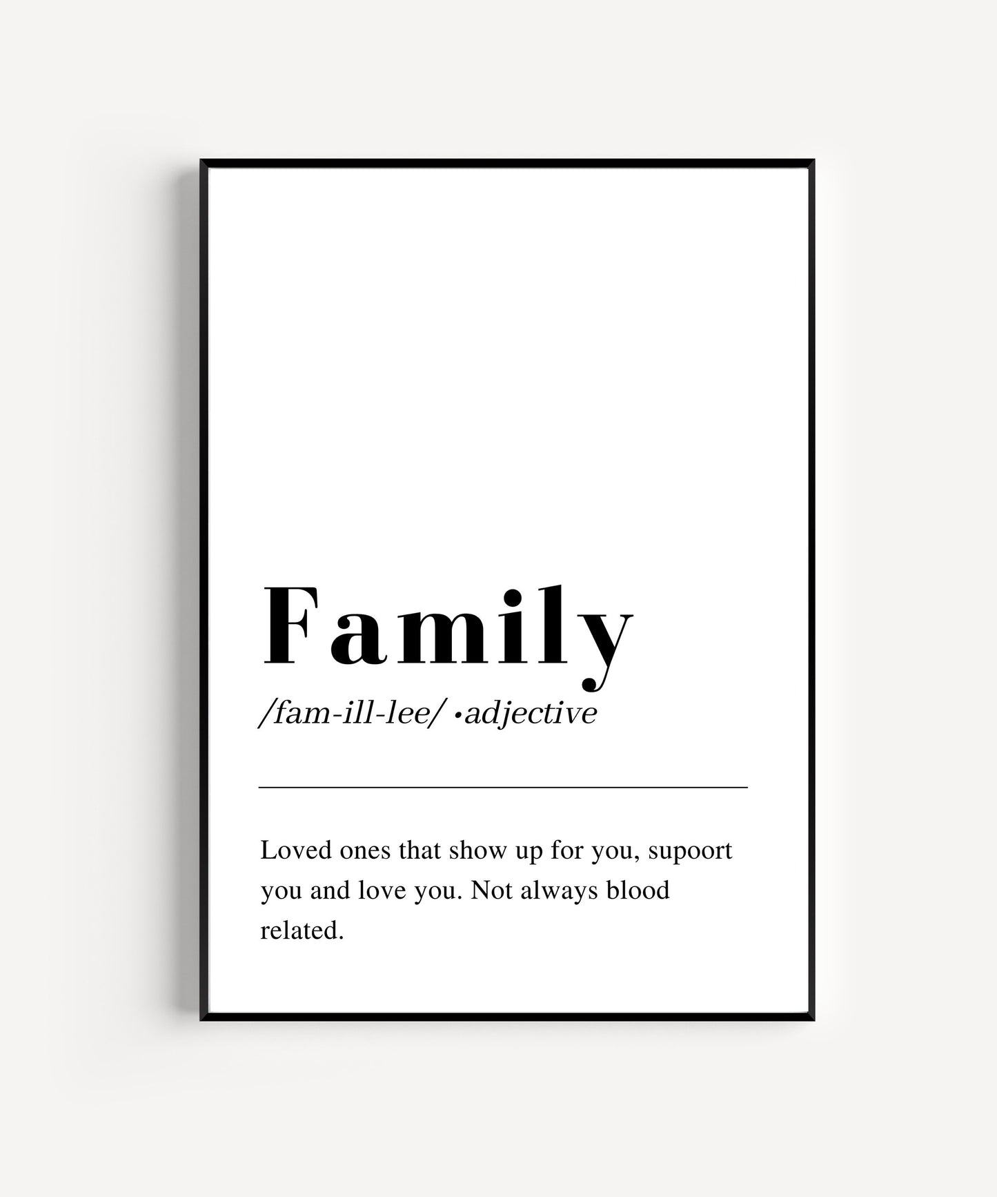 Family Definition print wall art, printable Wall Art, living room wall art, minimalist poster and print, home wall art, instant download