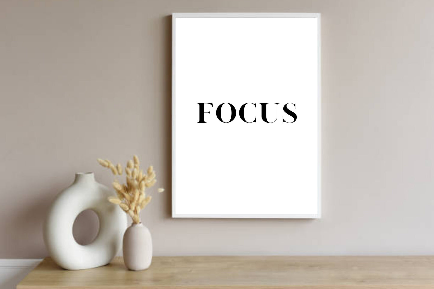 FOCUS Quote, Entrepreneur Quote,Positive Digital Wall Art, Motivational Wall Art, Minimalist wall Art, minimal, gifts, dearsoulprints, Print